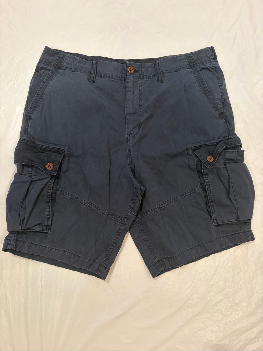 American Eagle Next Level Flex Navy Cargo Shorts Men's 36x10 Stretch